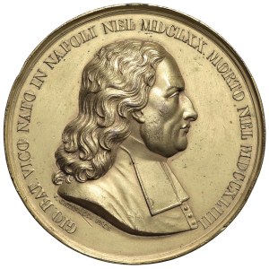 NAPOLI Ferdinando II (1830-1859) Medaglia 1845 Congress...
