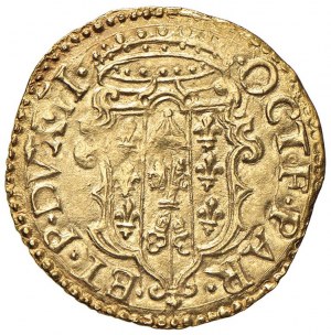 PARMA Ottavio Farnese (1547-1586) Golden shield 1556 - MI...