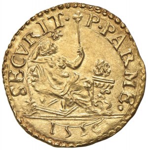 PARMA Ottavio Farnese (1547-1586) Golden shield 1556 - MI...