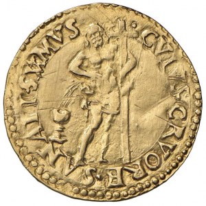 REGGIO EMILIA Ercole II d'Este (1534-1559) Golden shield ...