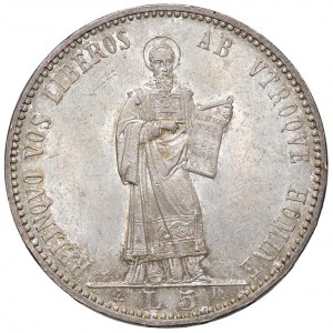 SAN MARINO 5 Lire 1898 - Gig. 17 AG (g 25.01) Conservaz...