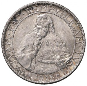 SAN MARINO 20 Lire 1933 - Gig. 4 AG (g 15.00) Small s...