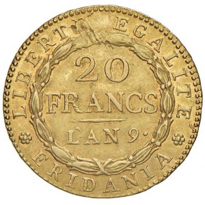 TORINO Repubblica Subalpina (1800-1802) 20 Franchi A'. ...