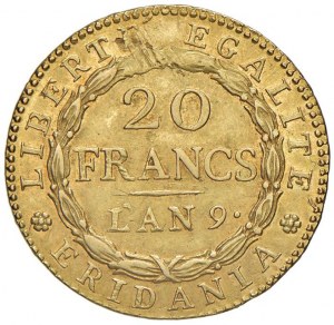 TURIN Subalpine Republic (1800-1802) 20 Francs A'. ...