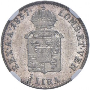 VENICE Ferdinand I (1835-1848) Half Lira 1837 - Gig....