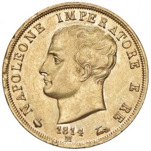 Napoleon (1804-1814) Milan - 40 Lire 1814 M - Gig. 82...