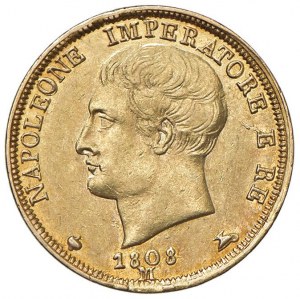 Napoleone (1804-1814) Milano - 20 Lire 1808 - Gig. 84 A...
