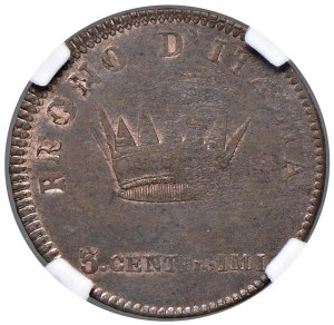 Napoleon (1804-1814) Milan - Design of the 3 cents...