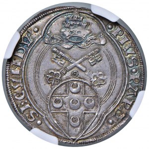 Pius II (1458-1464) Grosso - Munt. 12 AG RR Specimen of.