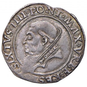 Sixtus IV (1471-1484) Grosso - Munt. 14 AG (g 3,59) R Pa...