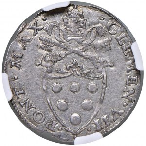 Clemente VII (1523-1534) Giulio - Munt. 52 AG R Bell'es...