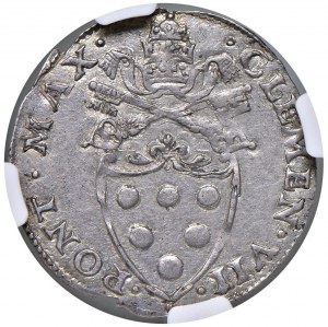 Clement VII (1523-1534) Julius - Munt. 52 AG R Beautiful ex...