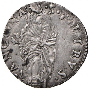 Paolo IV (1555-1559) Ancona - Giulio - Munt. 45 AG (g 2...