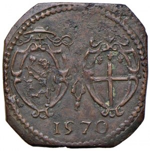 Pius V (1566-1572) Bologna - Quattrino 1570 - Munt. 53 C...
