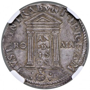 Gregory XIII (1572-1585) Testone 1575 - Munt. 30 AG R ...