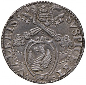 Gregory XIII (1572-1585) Ancona - Testone - Munt. 244 ...