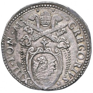 Grzegorz XIII (1572-1585) Fano - Testone - Munt. zaginiony ...