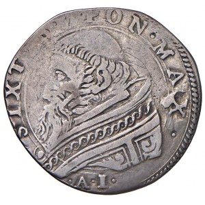 Sixte Quint (1585-1590) Fano - Testone A. I - Munt. 107 AG ...