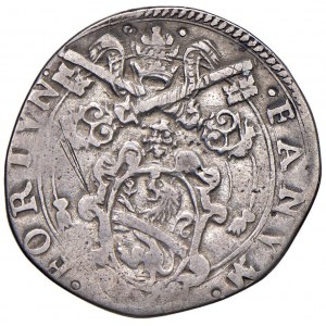 Sixte Quint (1585-1590) Fano - Testone A. I - Munt. 107 AG ...