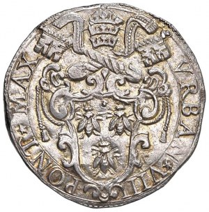 Urban VIII (1623-1644) Testone 1633 - Munt. 54a AG (g ...