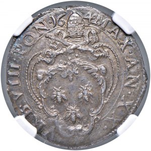 Urbano VIII (1623-1644) Testone 1642 A. XX - Munt. 76 A...