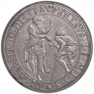 Alexander VII (1655-1667) Plate - Munt. 7 AG R In sl...