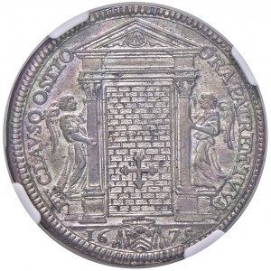Clement X (1670-1676) Testone 1675 Jubilee - Munt. 25...