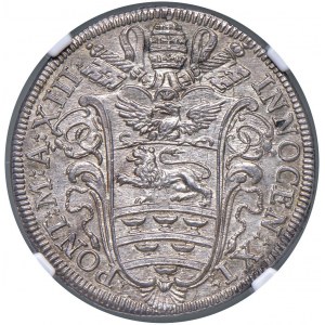 Innocenzo XI (1676-1689) Testone 1689 A. XIII - Munt. 1...
