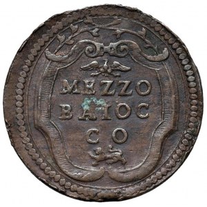 Innocenzo XI (1676-1689) Gubbio - Mezzo baiocco A. II -...