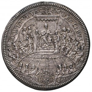 Innocenzo XII (1691-1700) Piastra 1696 A. VI - Munt. 21...