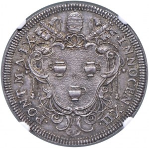 Innocenzo XII (1691-1700) Testone 1699 A. IX - Munt. 44...