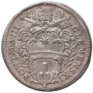 Clement XI (1700-1721) Testone 1703 A. III - Munt. 67a...