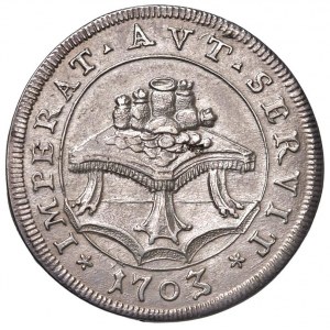 Clement XI (1700-1721) Testone 1703 A. III - Munt. 67a...