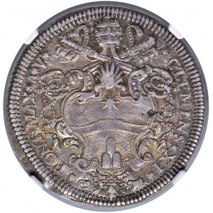 Clément XI (1700-1721) Testone A. V - Munt. 80 AG RRR ...