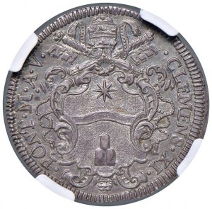 Clement XI (1700-1721) Julius A. V - Munt. 117 AG RR I...