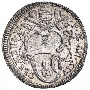 Clemente XI (1700-1721) Giulio A. XIV - Munt. 115 AG (g...