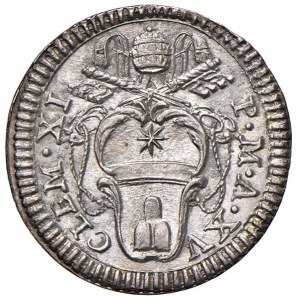 Clemente XI (1700-1721) Grosso A. XV - Munt. 153 AG (g ...