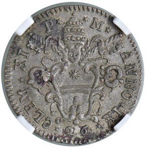 Clement XI (1700-1721) Ferrara - Double coarse 1709...