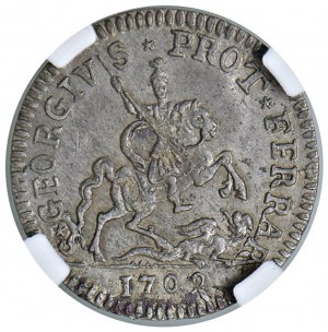 Clement XI (1700-1721) Ferrara - Double coarse 1709...