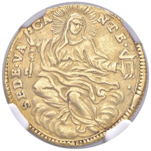 Sede Vacante (1730) Zecchino 1730 - Munt. 2 AU RRR Esem...