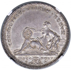 Clemente XII (1730-1740) Testone 1736 - Munt. 23 AG R C...