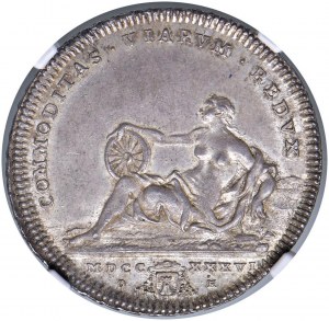 Clement XII (1730-1740) Testone 1736 - Munt. 23 AG R C...