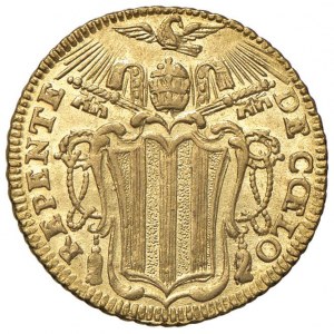 Benedikt XIV (1740-1758) Zecchino 1749 - Munt. 17 AU (...