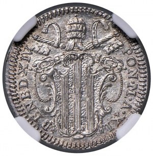 Benedict XIV (1740-1758) Grosso 1750 A. XI Holy Year ...