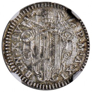 Benedict XIV (1740-1758) Mezzo grosso 1750 A. XI Jubes...