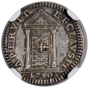 Benedict XIV (1740-1758) Mezzo grosso 1750 A. XI Jubes...