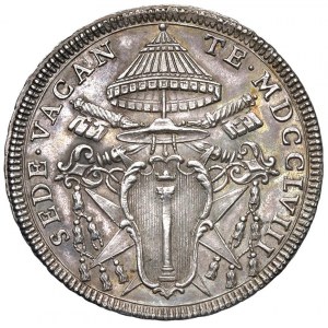 Sede Vacante (1758) Mezzo scudo 1758 - Munt. 3 AG (g. 1...