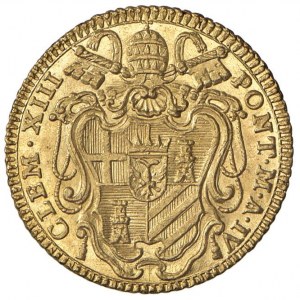 Clemente XIII (1758-1769) Zecchino 1761 A. IV - Munt. 5...