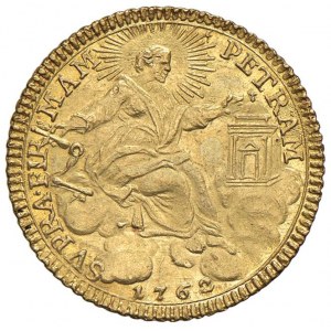 Clemente XIII (1758-1769) Zecchino 1762 A. IV - Munt. 5...