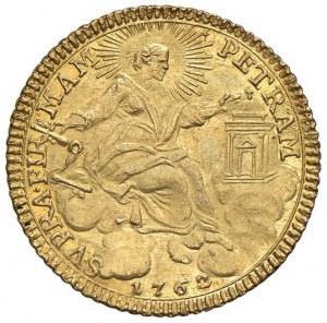 Clemente XIII (1758-1769) Zecchino 1762 A. IV - Munt. 5...